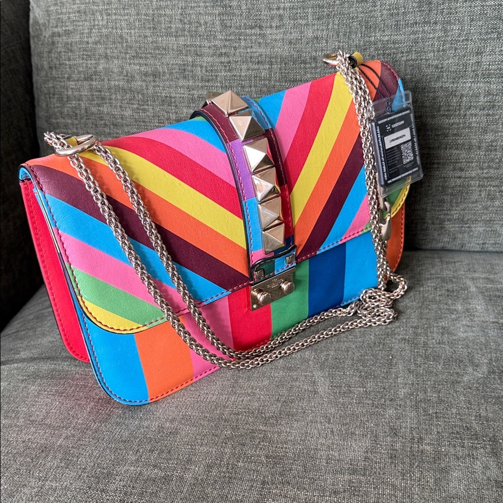 Multicolor Patchwork Shoulder Bag - image 1